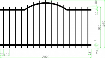 ABA TÁBLÁS KERÍTÉS. NATÚR. ÍVES