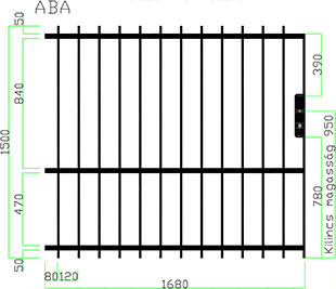 ABA NAGYKAPU. BAL SZÁRNY SIMA. NATÚR
